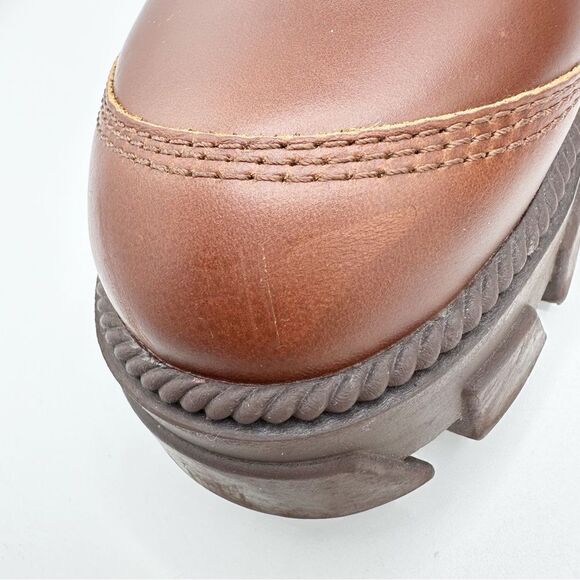 Kelsi Dagger Brooklyn Brave Chunky Platform Lug Sole Boots Chain Detail size 8M - Picture 16 of 16